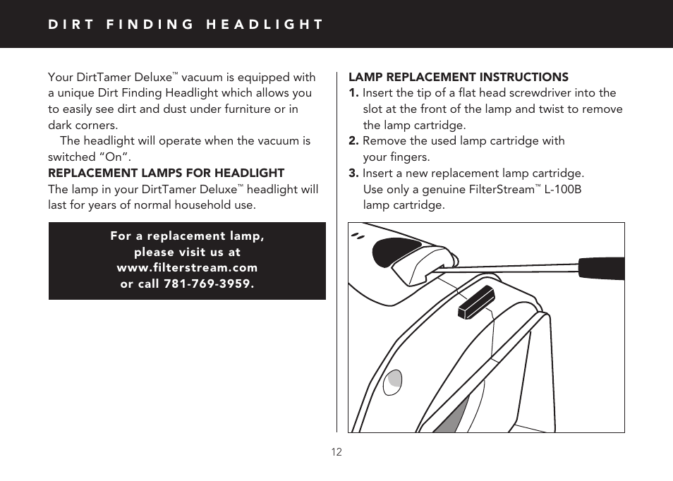 FilterStream V2210 User Manual | Page 12 / 20