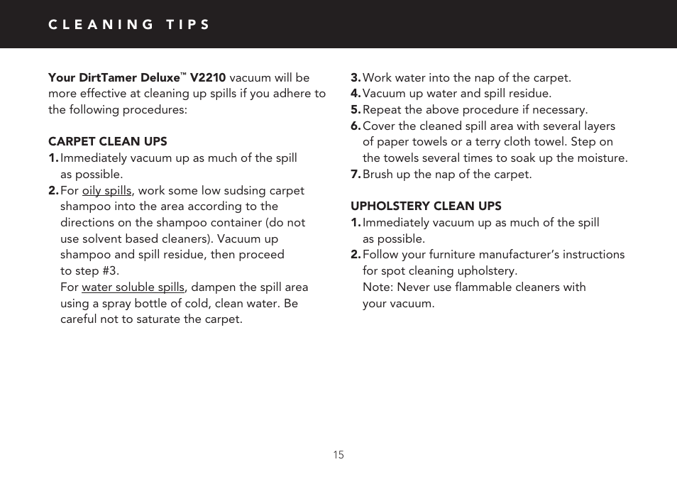 FilterStream V2210 User Manual | Page 15 / 20