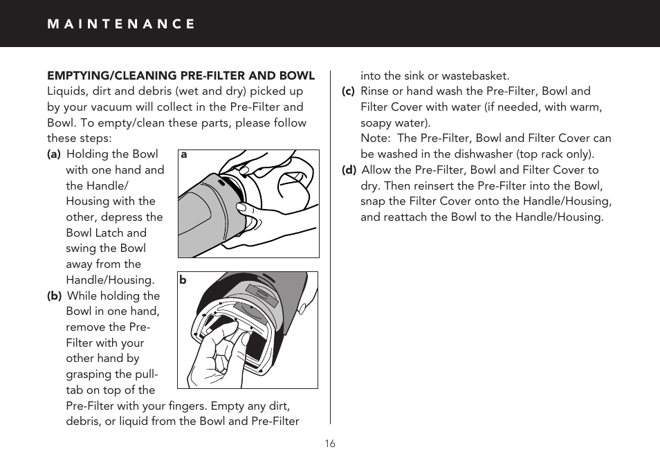 FilterStream V2210 User Manual | Page 16 / 20