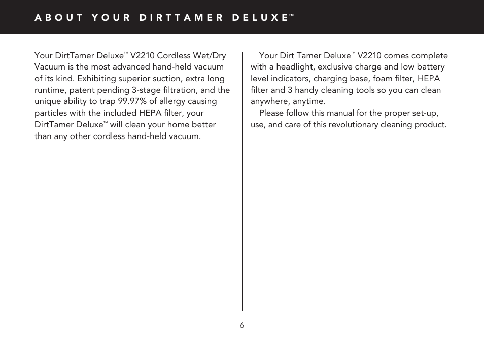 FilterStream V2210 User Manual | Page 6 / 20