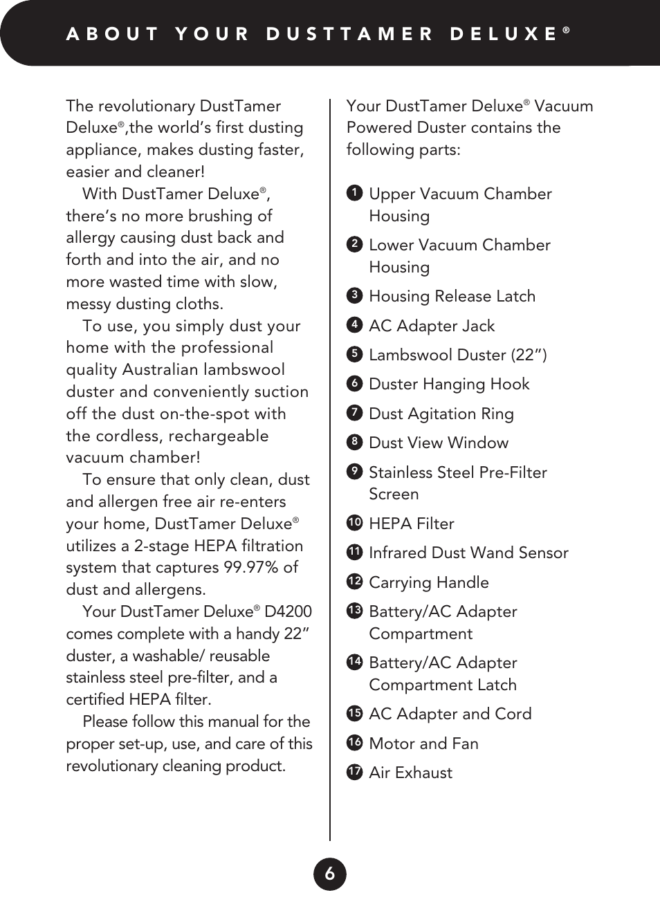 FilterStream D4200 User Manual | Page 6 / 20