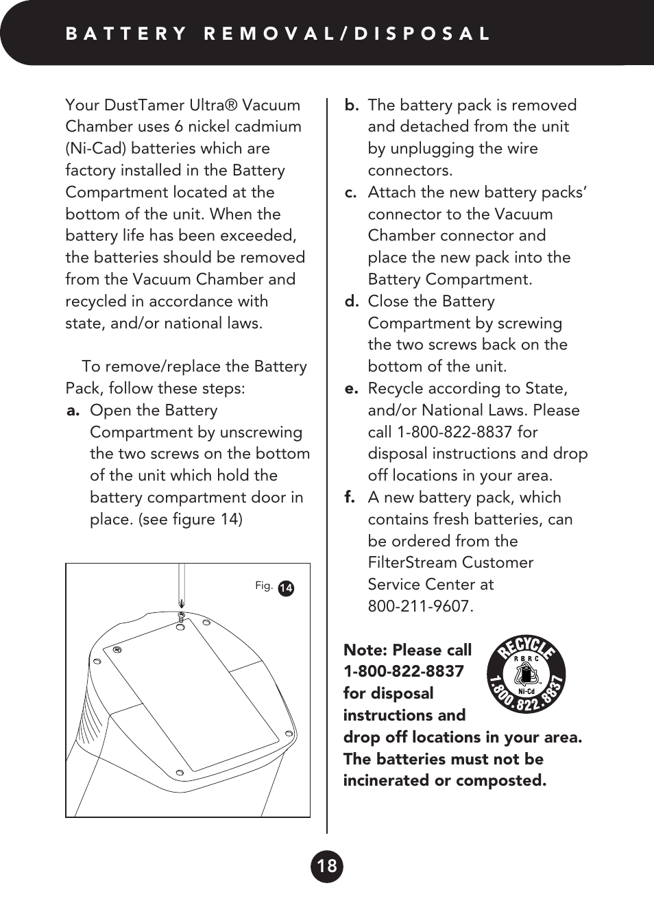 FilterStream D4500 User Manual | Page 18 / 20