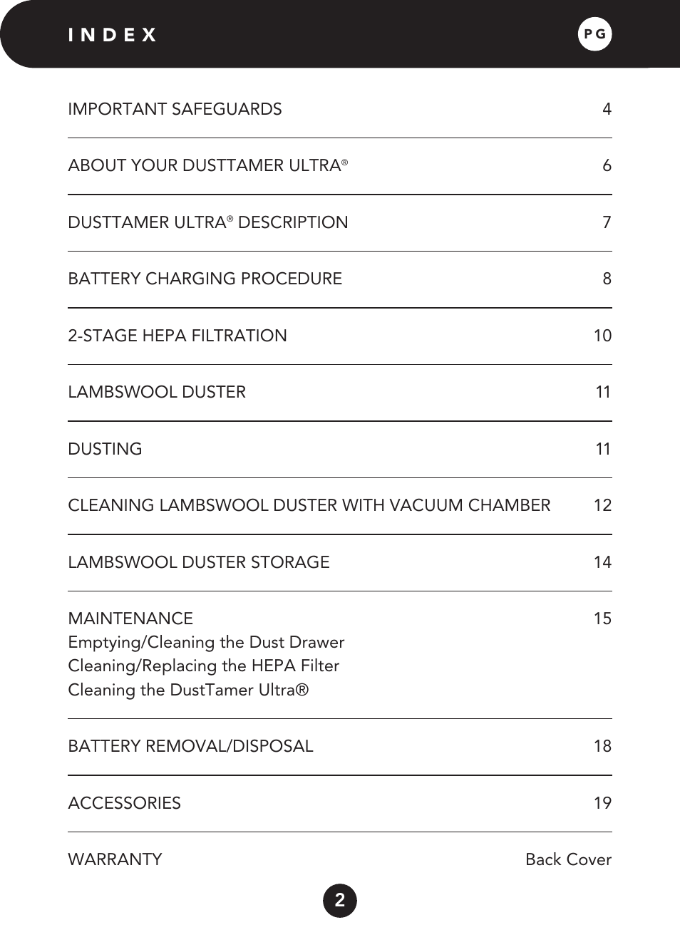 FilterStream D4500 User Manual | Page 2 / 20