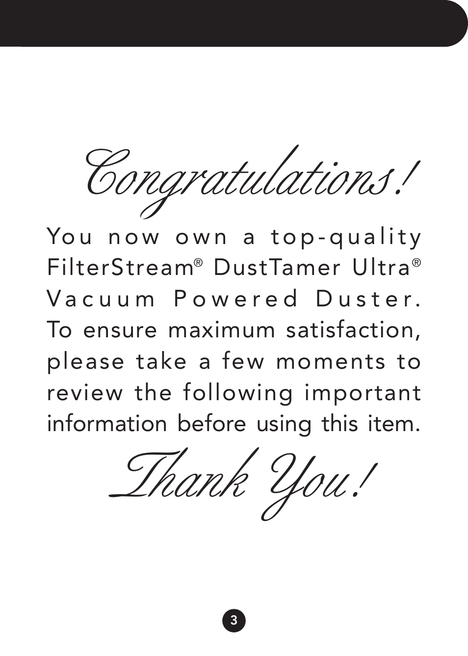 FilterStream D4500 User Manual | Page 3 / 20