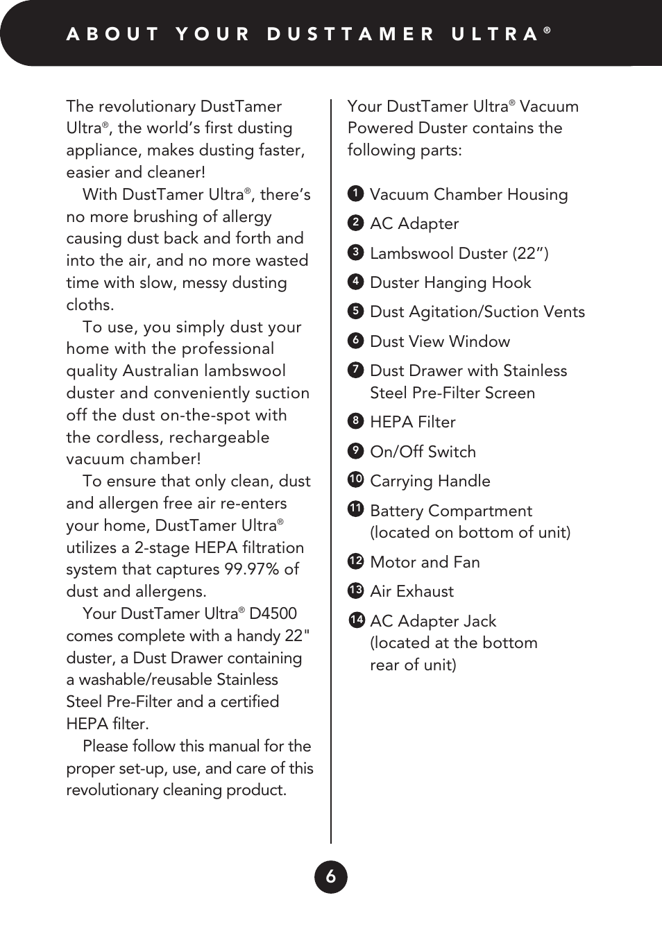 FilterStream D4500 User Manual | Page 6 / 20