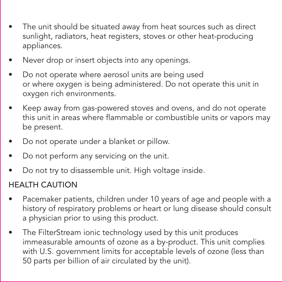 FilterStream AIRTAMER A300 User Manual | Page 3 / 12