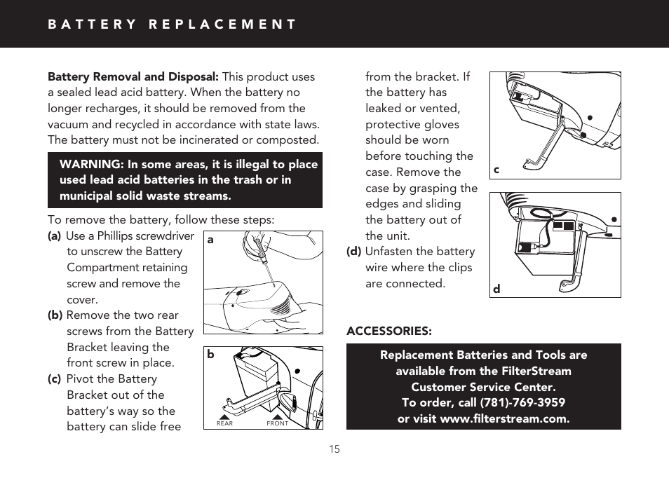 FilterStream V2100 User Manual | Page 15 / 16