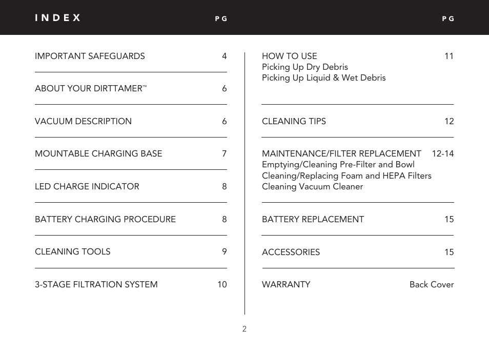 FilterStream V2100 User Manual | Page 2 / 16