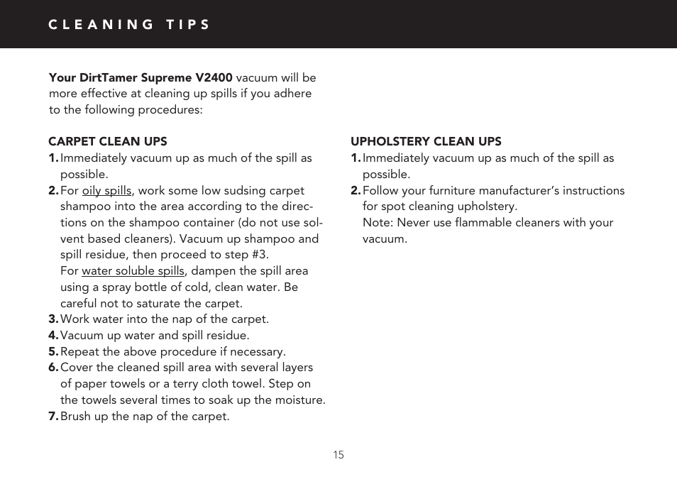 FilterStream V2400 User Manual | Page 15 / 20