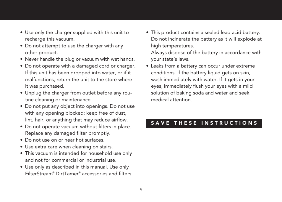 FilterStream V2400 User Manual | Page 5 / 20