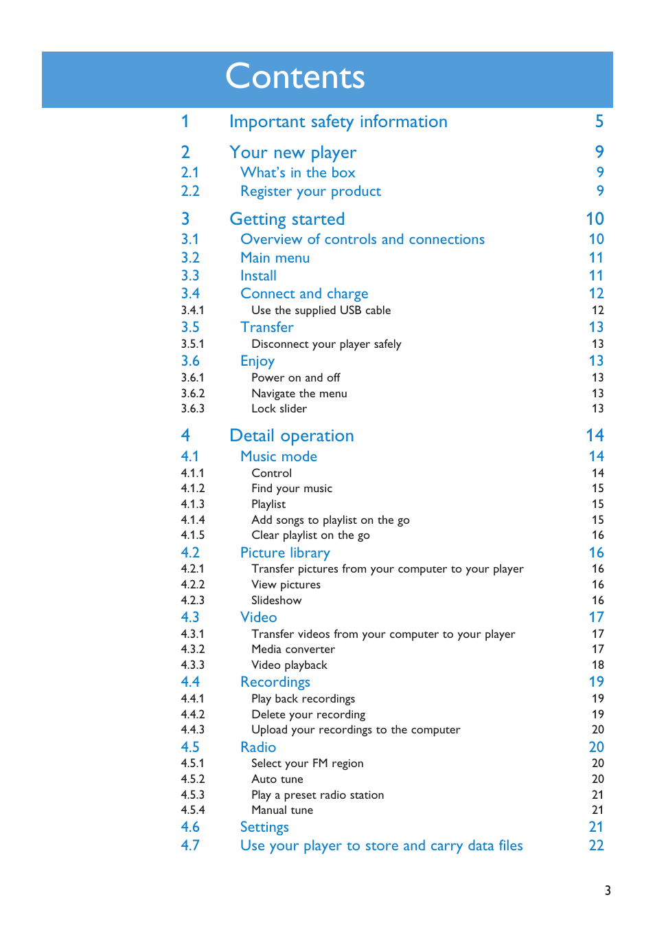 First Virtual Communications Flash Audio Player SA3105 User Manual | Page 3 / 29