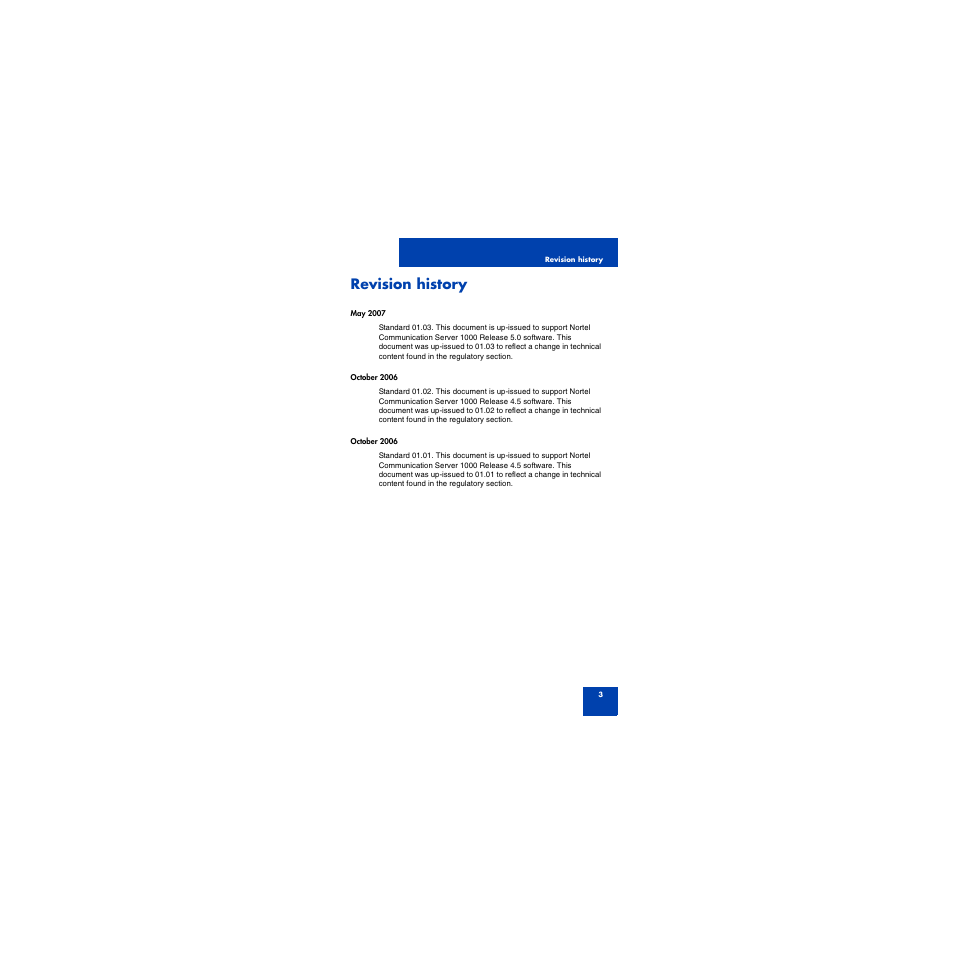 Revision history | First Virtual Communications 1150E User Manual | Page 3 / 154