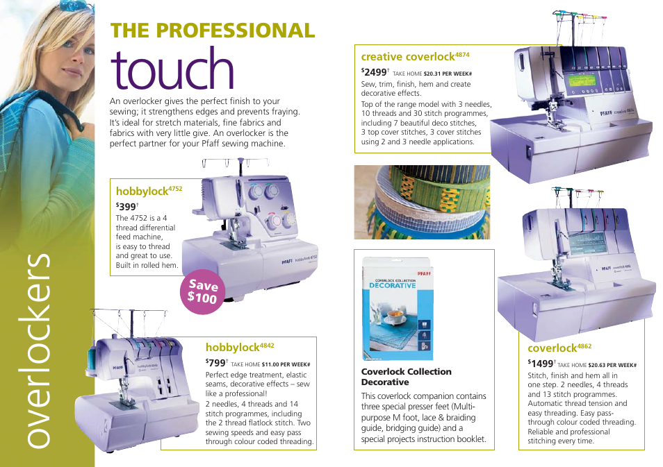 Touch, Overlockers, The professional | First Virtual Communications Expression 2026 User Manual | Page 10 / 11