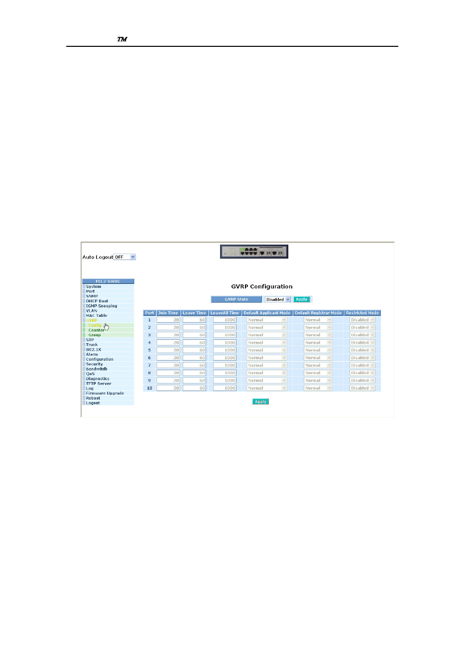 Gvrp, Onfiguration | First Virtual Communications 065-7710 User Manual | Page 89 / 253