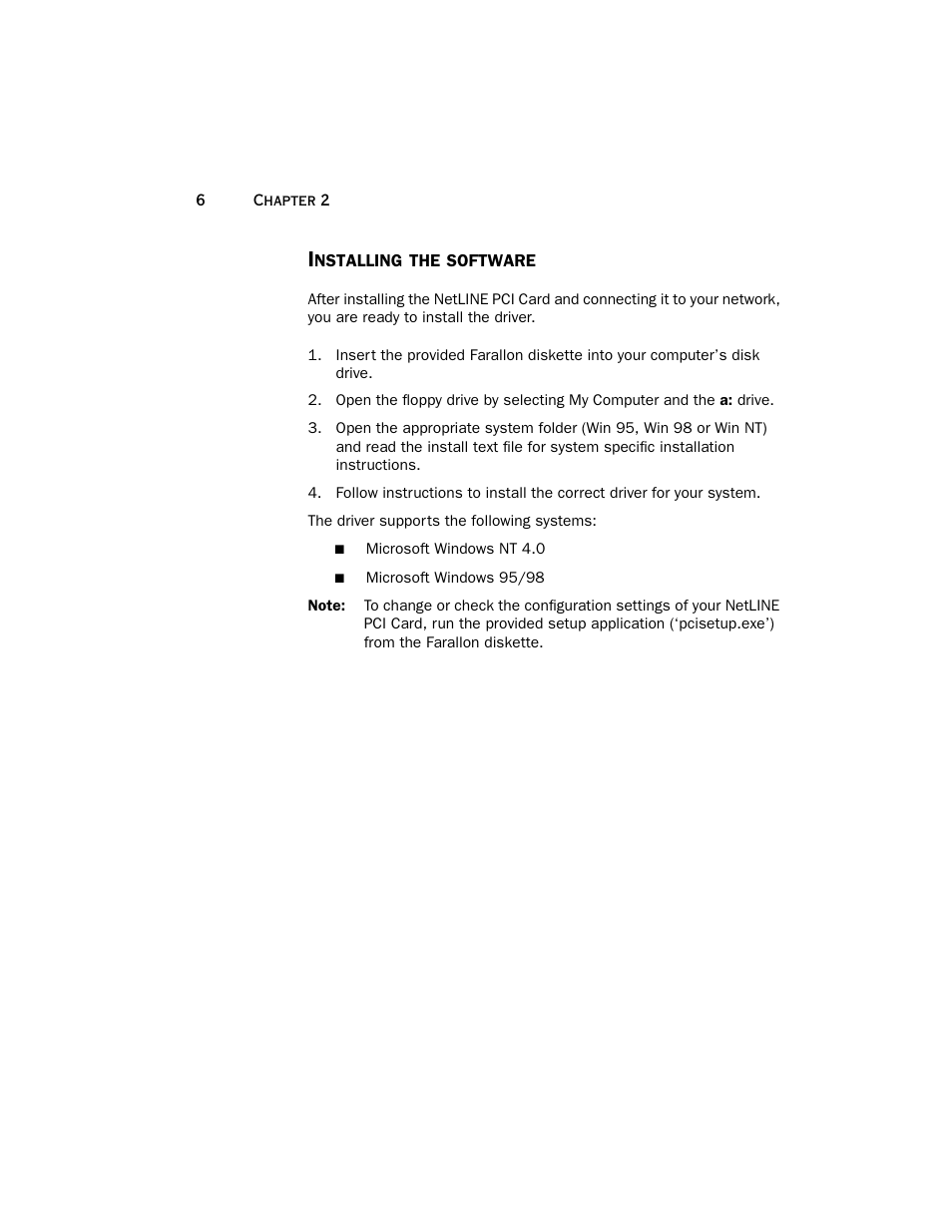 Farallon Communications NetLine PCI Card User Manual | Page 10 / 18