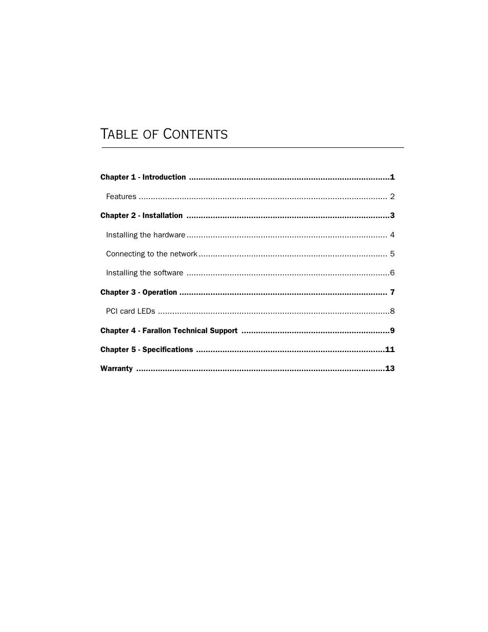 Farallon Communications NetLine PCI Card User Manual | Page 3 / 18