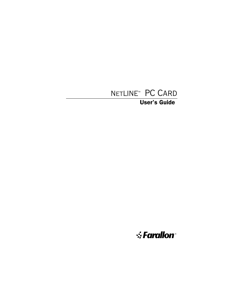Farallon Communications NetLINE User Manual | 26 pages