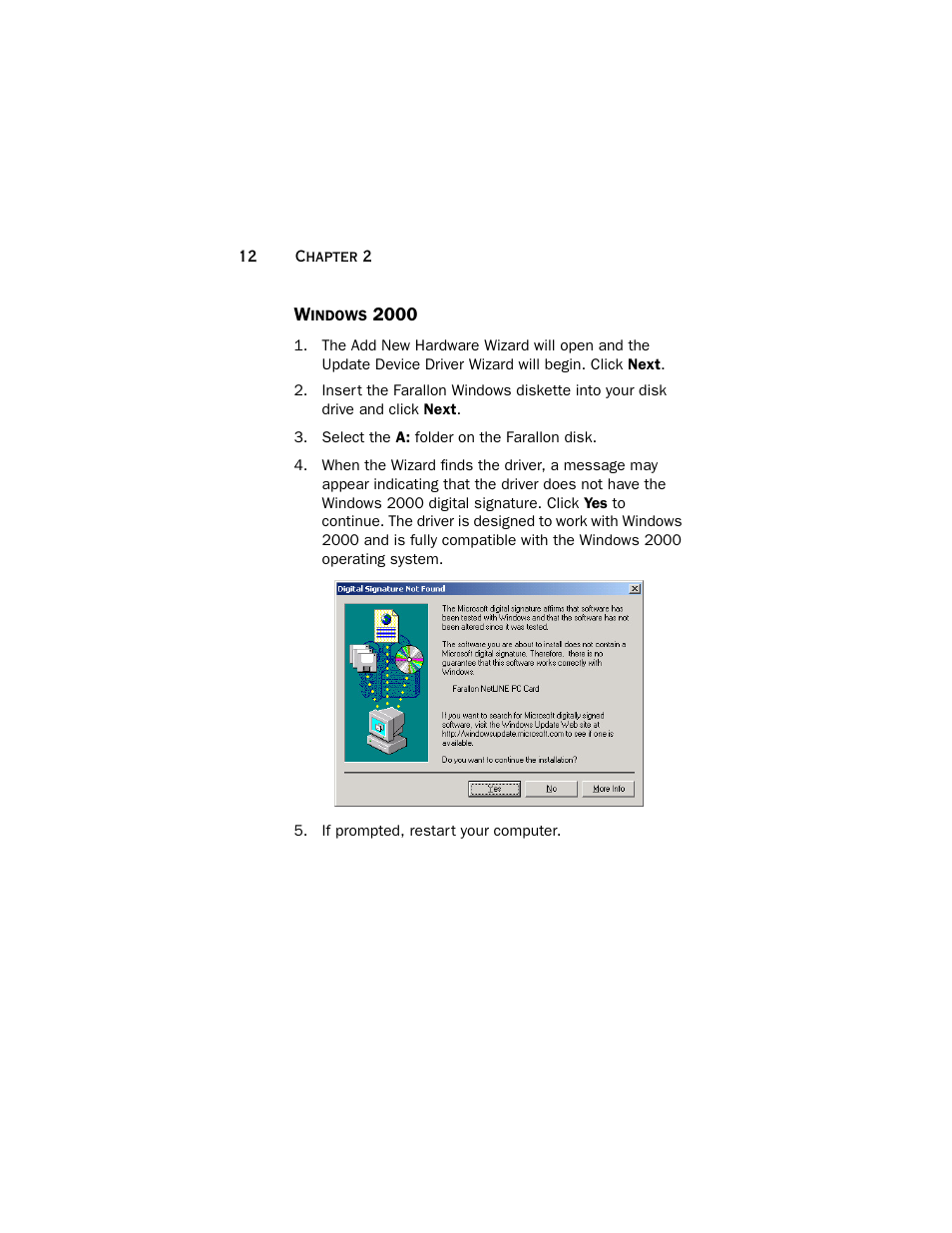 Windows 2000 | Farallon Communications NetLINE User Manual | Page 12 / 26