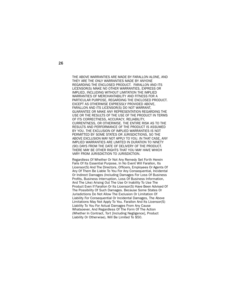 Farallon Communications NetLINE User Manual | Page 26 / 26