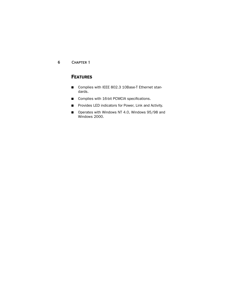 Features | Farallon Communications NetLINE User Manual | Page 6 / 26