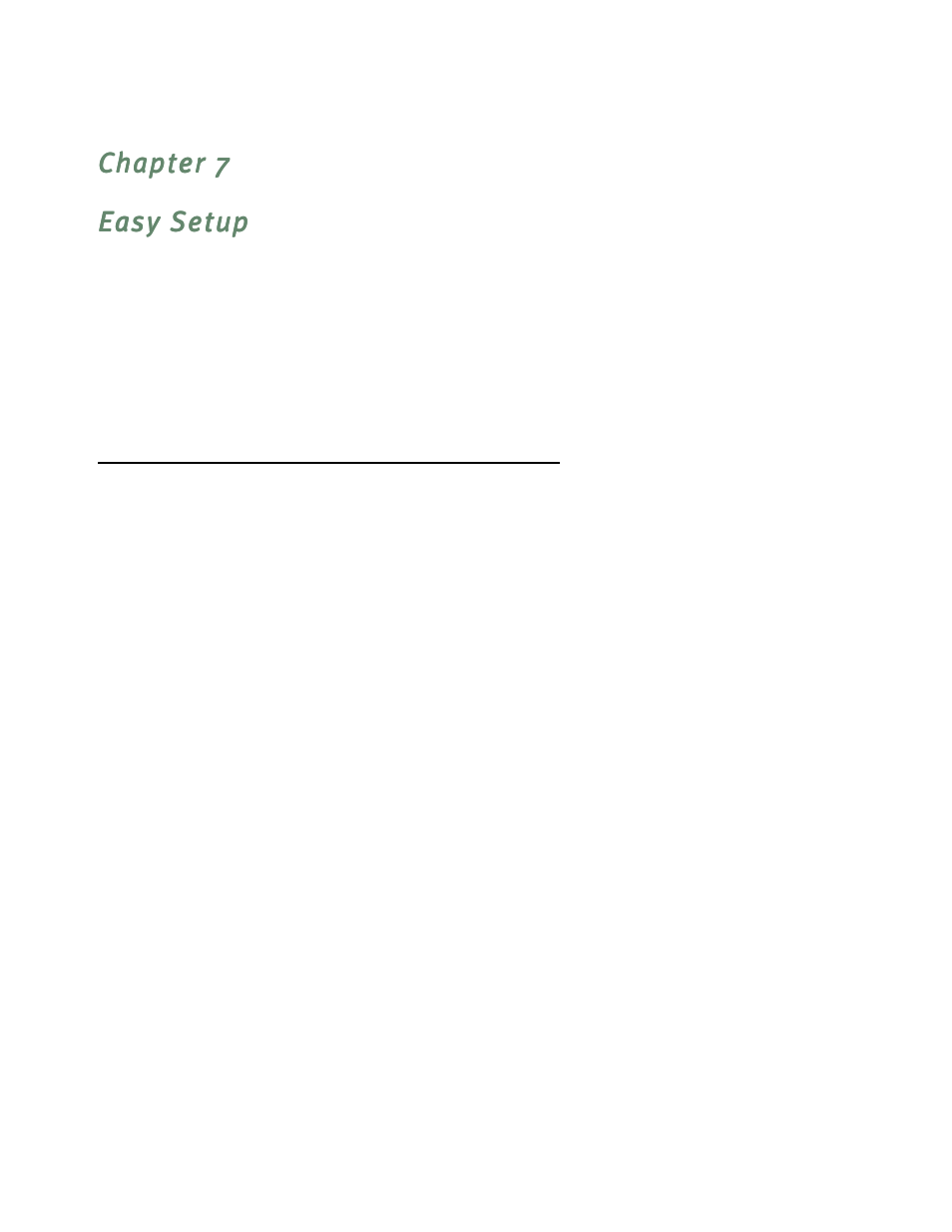 Easy setup, Easy setup console screens, Accessing the easy setup console screens | Chapter 7 — easy setup -1, Easy setup console screens -1, Accessing the easy setup console screens -1 | Farallon Communications R9100 User Manual | Page 51 / 244