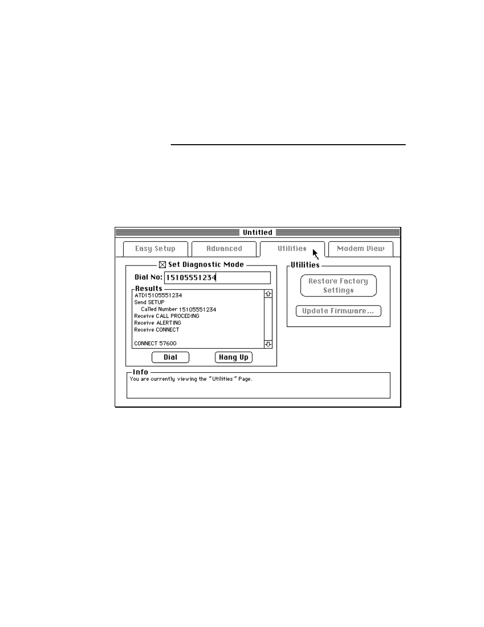 The utilities window, The utilities window -14 | Farallon Communications 612 User Manual | Page 78 / 162