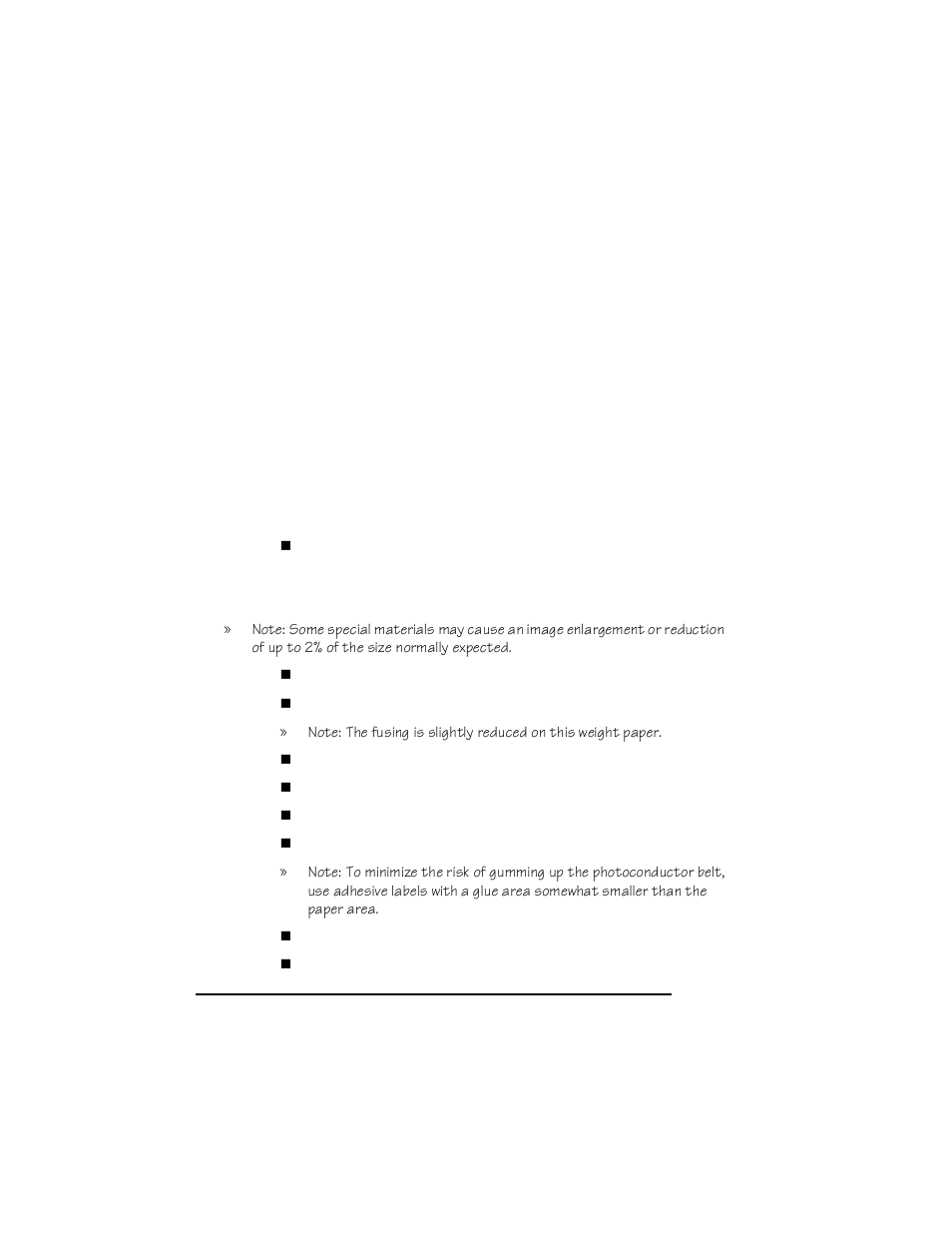 Hard disks, Print media specifications, Supported print media | Input bins, Manual feed, Supported print media b-8 | Farallon Communications QMS 4525 User Manual | Page 140 / 180