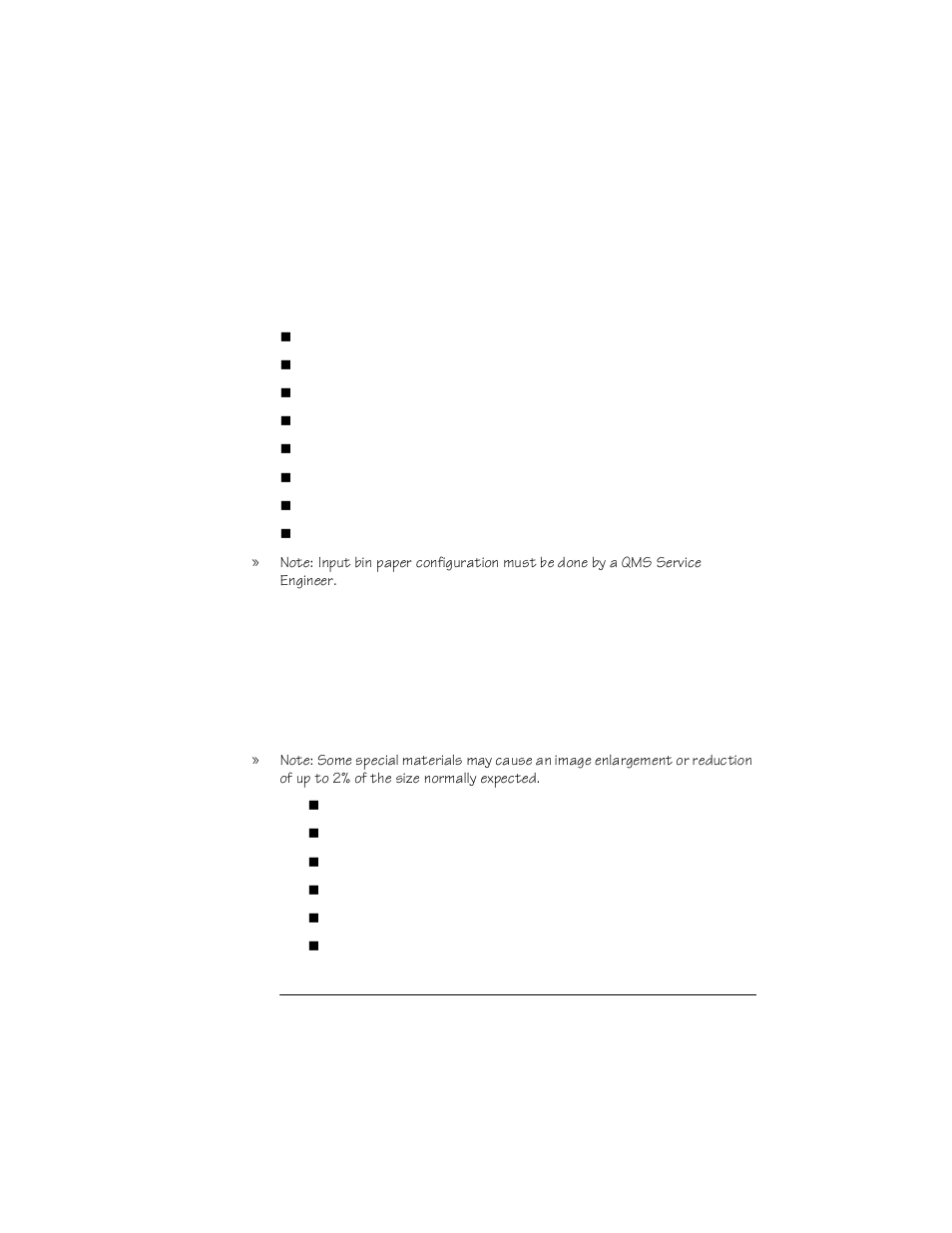 Input bin paper size configuration, Manual feed | Farallon Communications QMS 4525 User Manual | Page 53 / 180