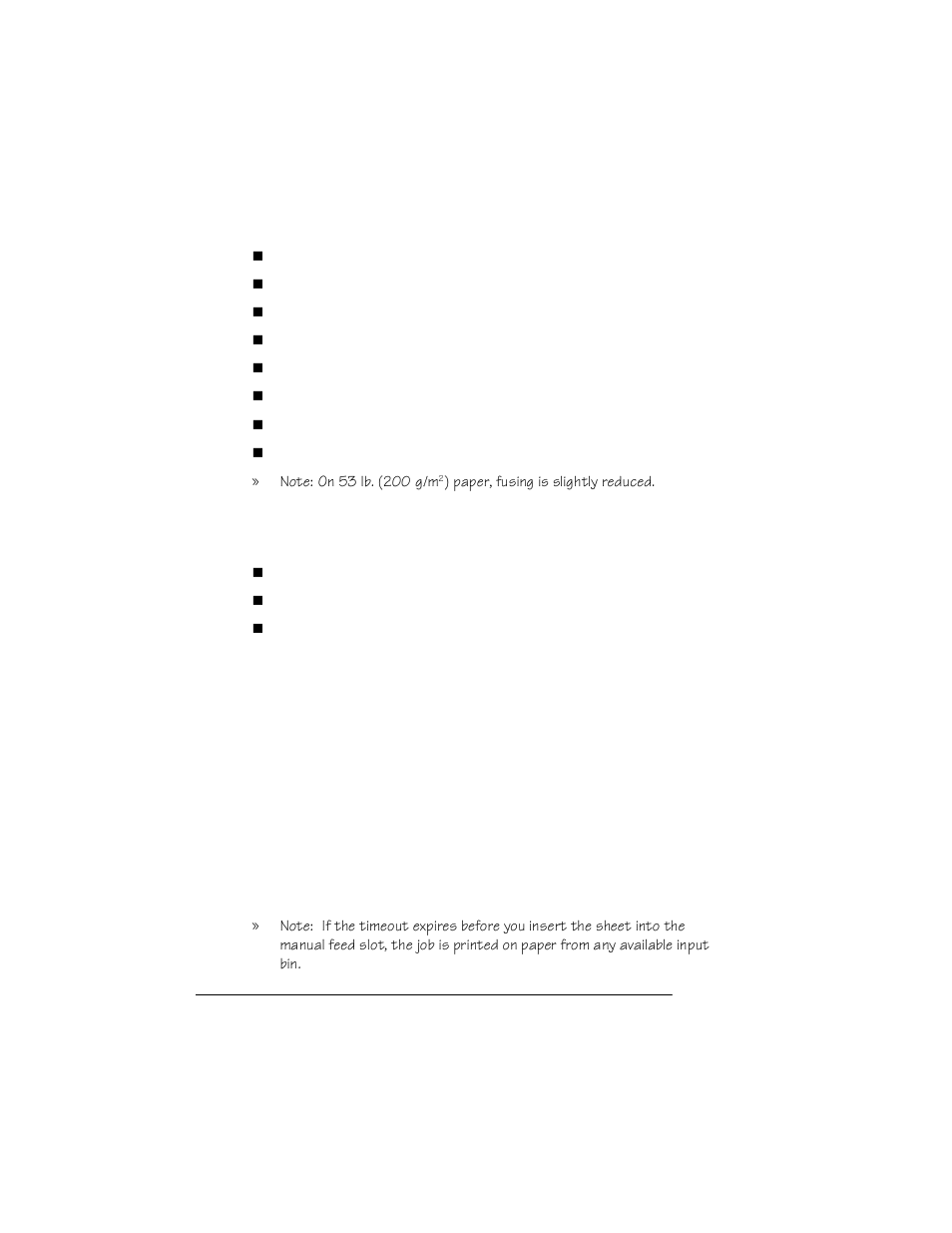 Do not use unsupported media, Manual feed procedure, Manual feed procedure 5-8 | Farallon Communications QMS 4525 User Manual | Page 78 / 180