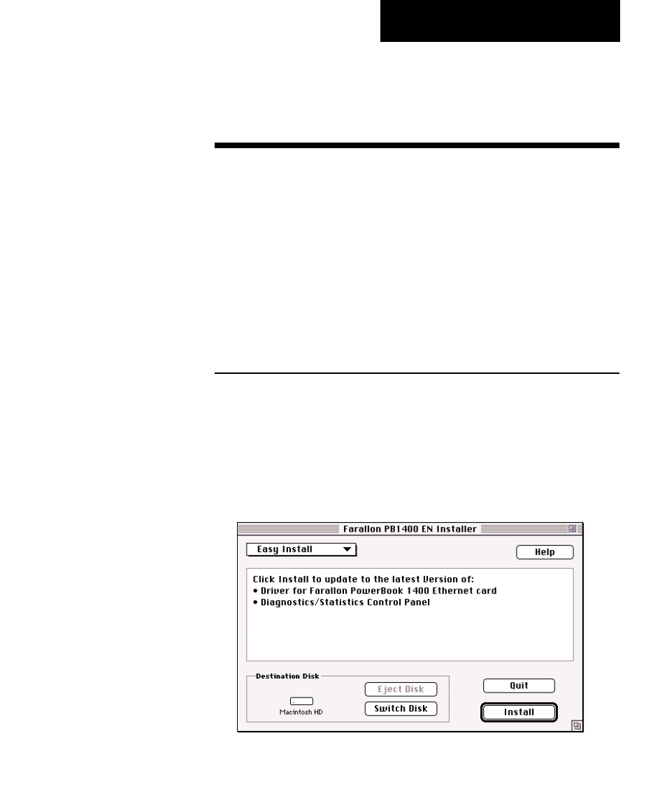 Installing the software | Farallon Communications PB 1400 User Manual | Page 9 / 27
