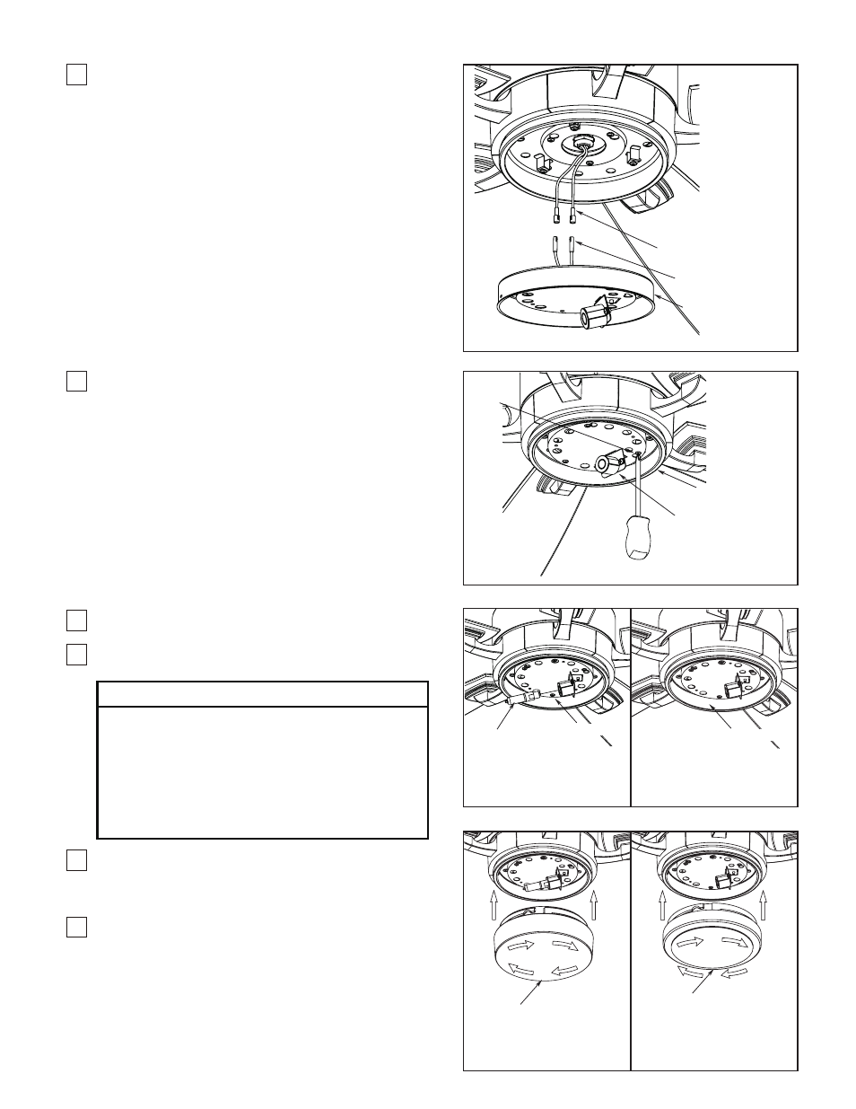Caution | Fanimation The Benito Ceiling Fan FP8003 User Manual | Page 10 / 32