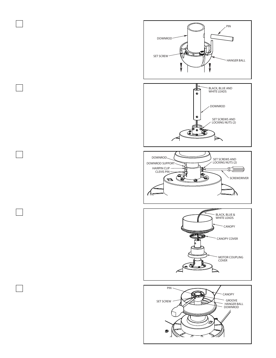 How to assemble your ceiling fan | Fanimation The Benito Ceiling Fan FP8003 User Manual | Page 5 / 32
