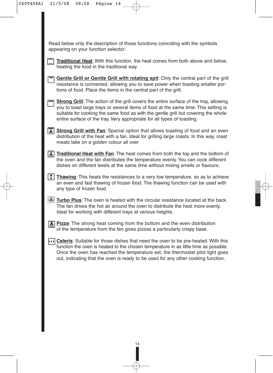 Fagor America 5HA-200 LX User Manual | Page 14 / 122