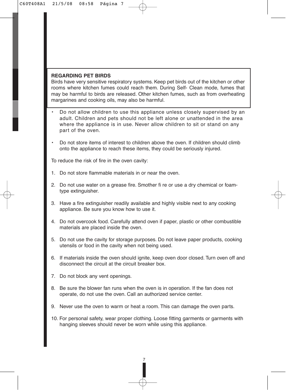 Fagor America 5HA-200 LX User Manual | Page 7 / 122