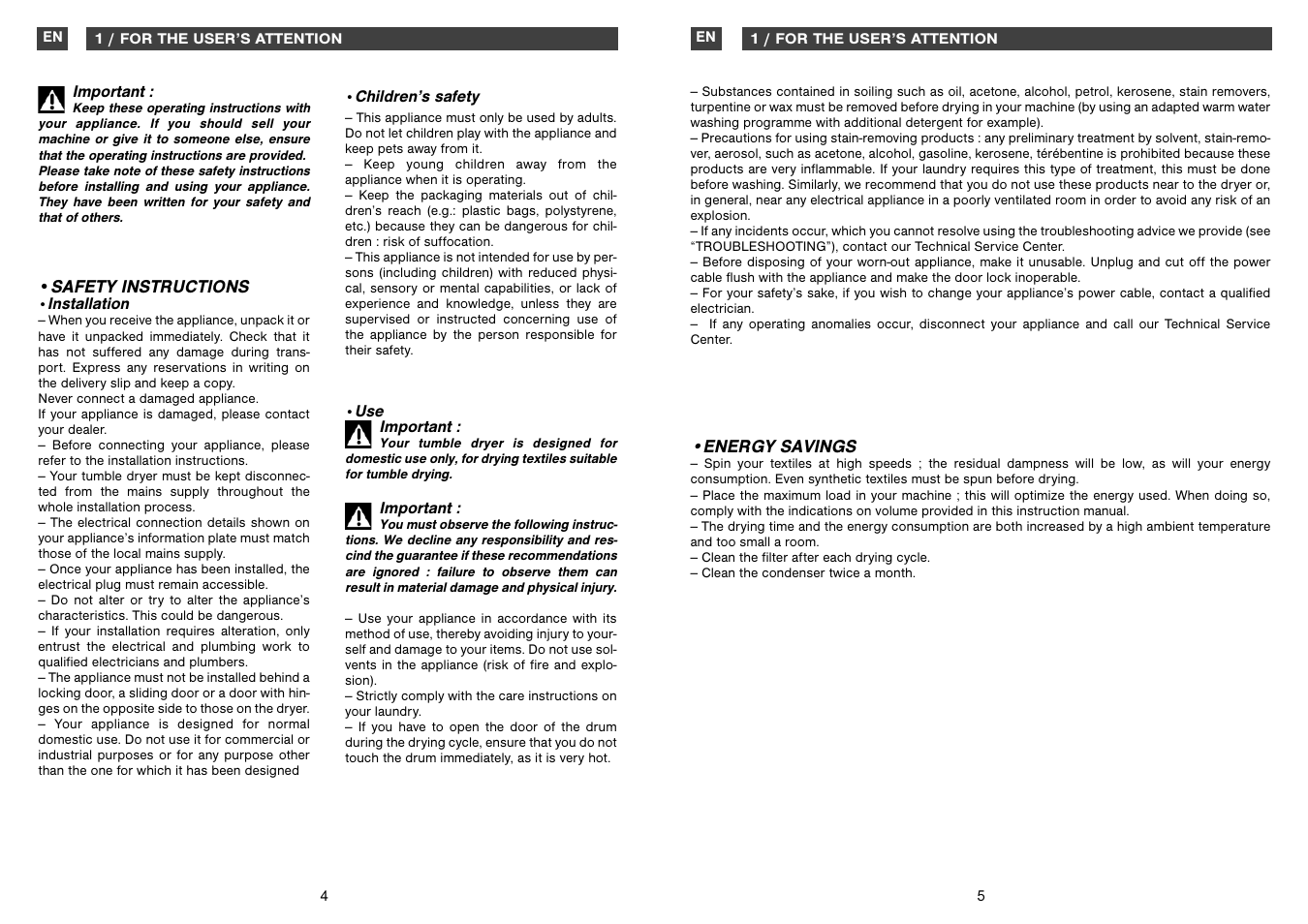 Fagor America SFA-8CELX User Manual | Page 3 / 12