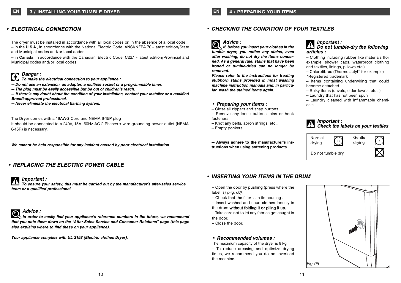 Fagor America SFA-8CELX User Manual | Page 6 / 12