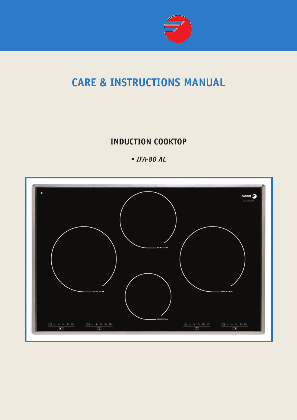 Fagor America IFA-80 AL User Manual | 20 pages