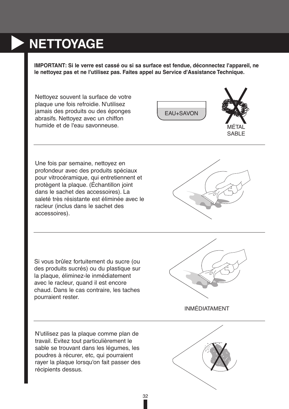 Nettoyage | Fagor America VFA-78 S User Manual | Page 32 / 52