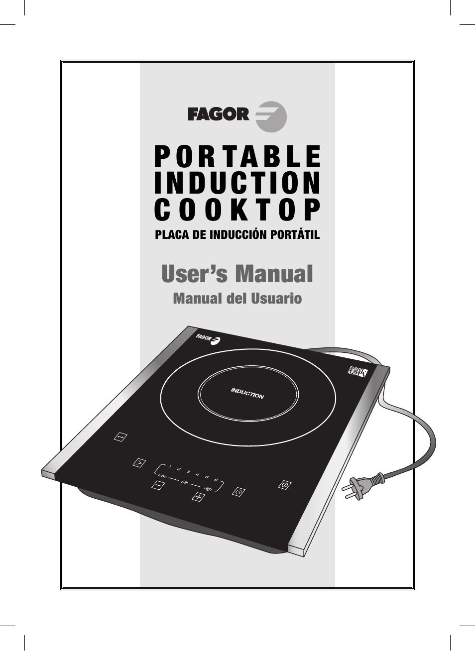 Fagor America Portable Induction Cooktop User Manual | 32 pages