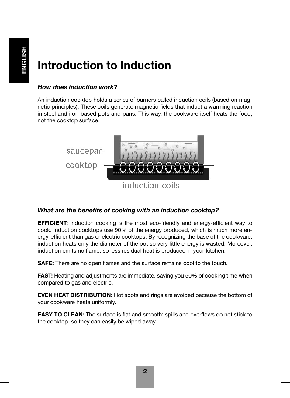 Introduction to induction | Fagor America Portable Induction Cooktop User Manual | Page 4 / 32