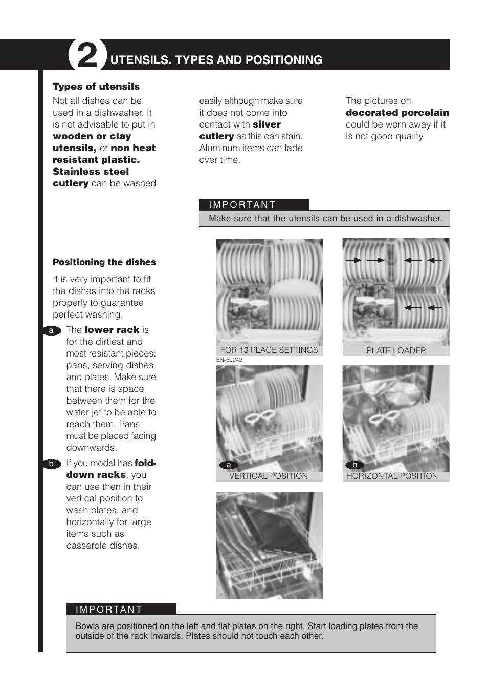 Utensils. types and positioning | Fagor America LFA-073 IT User Manual | Page 15 / 78
