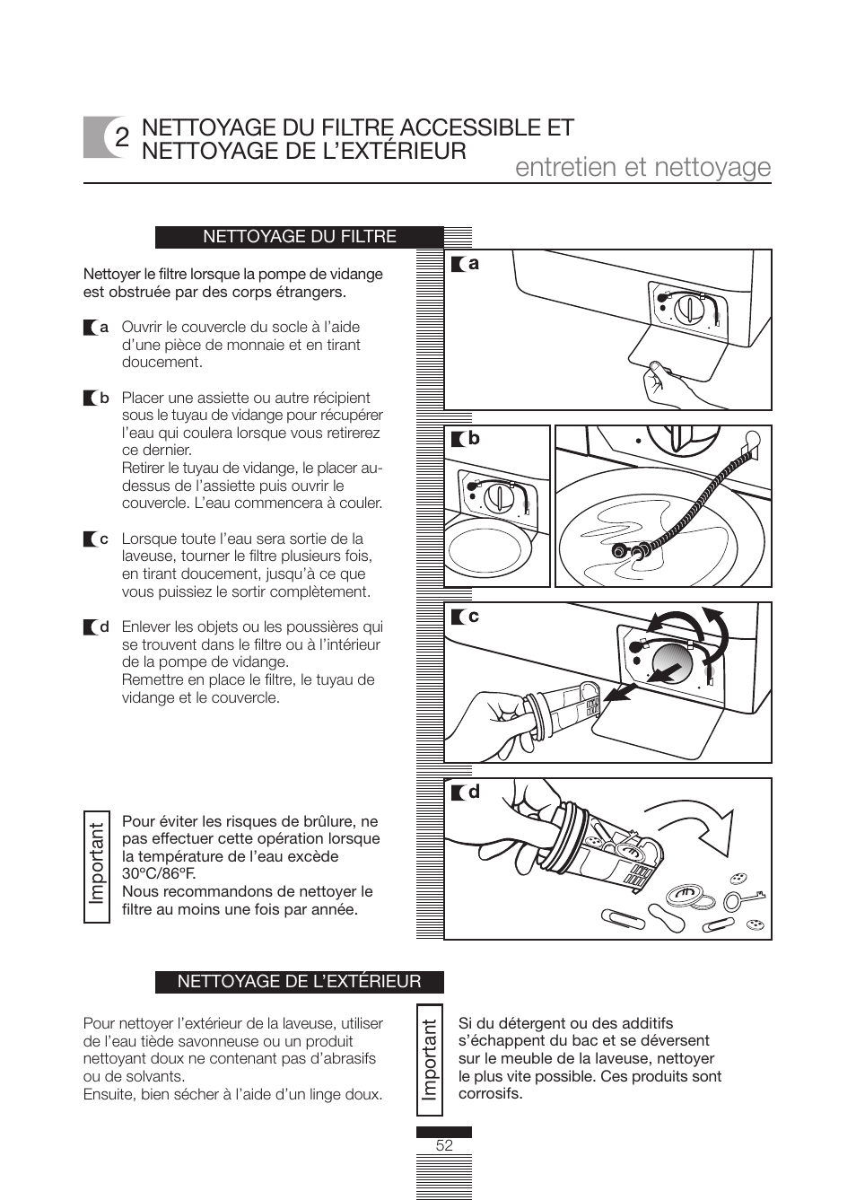 Entretien et nettoyage | Fagor America FA-5812 X User Manual | Page 52 / 88