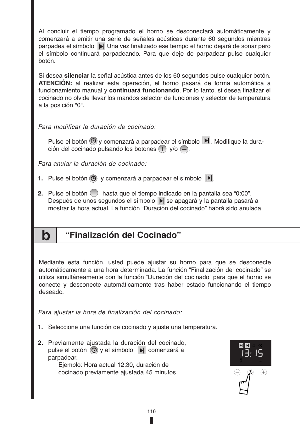 Finalización del cocinado | Fagor America 5HA-196X User Manual | Page 116 / 122