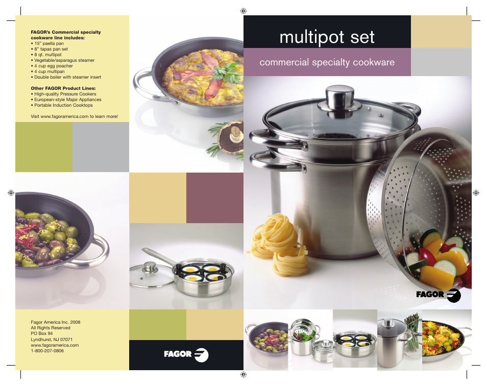 Fagor America Multipot Set none User Manual | 30 pages