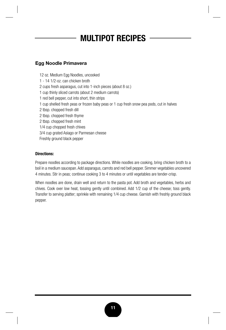 Multipot recipes | Fagor America Multipot Set none User Manual | Page 13 / 30