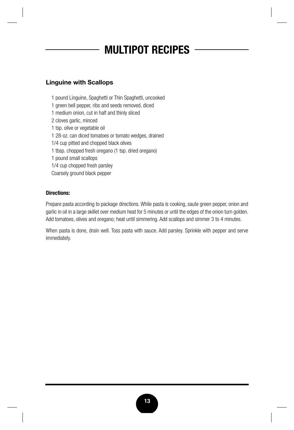 Multipot recipes | Fagor America Multipot Set none User Manual | Page 15 / 30