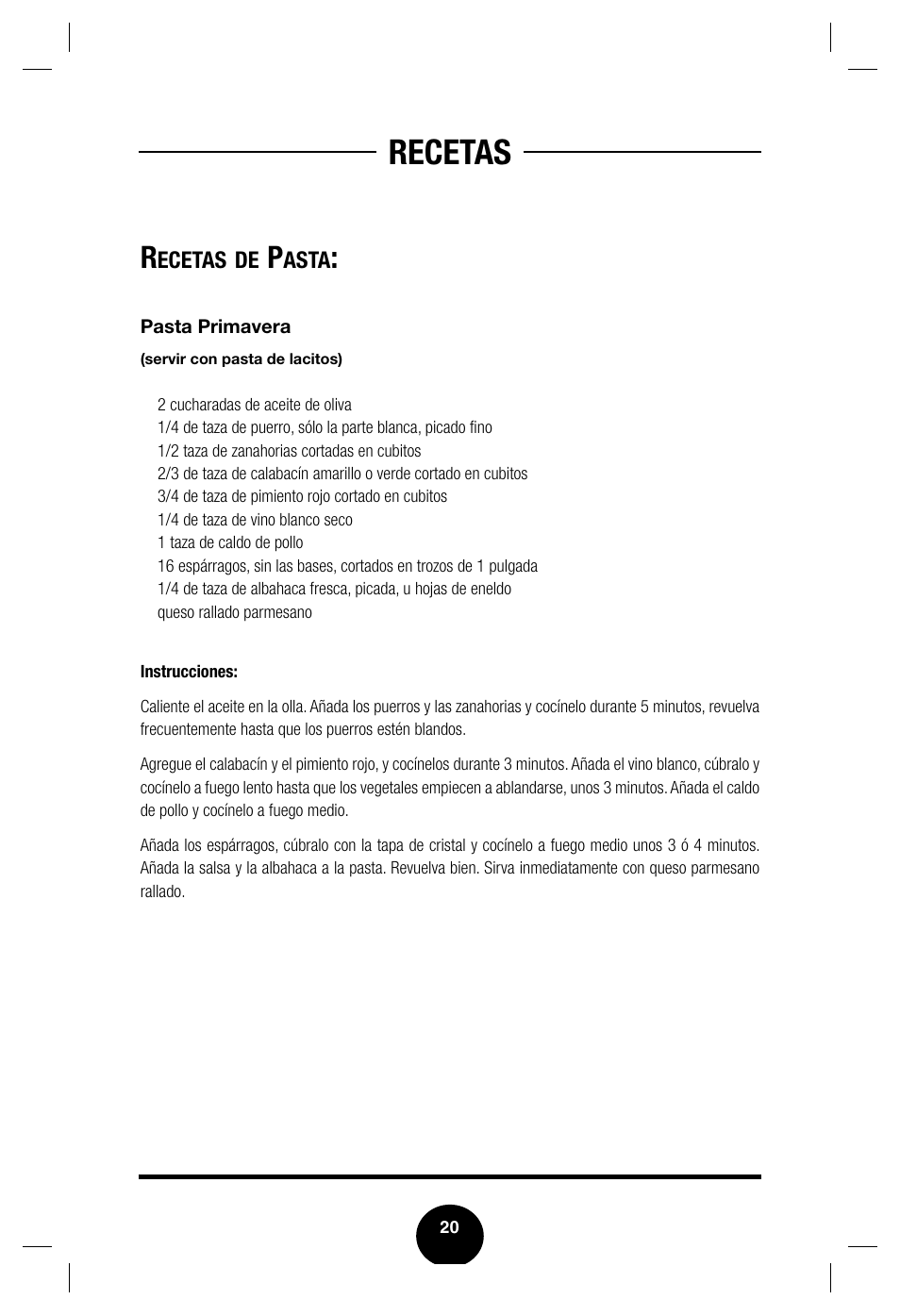 Recetas | Fagor America Multipot Set none User Manual | Page 22 / 30