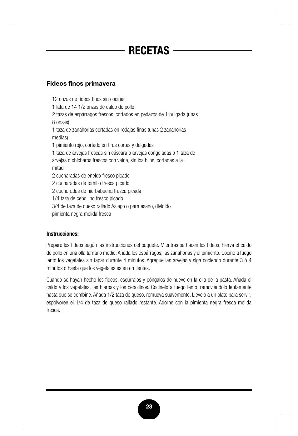 Recetas | Fagor America Multipot Set none User Manual | Page 25 / 30