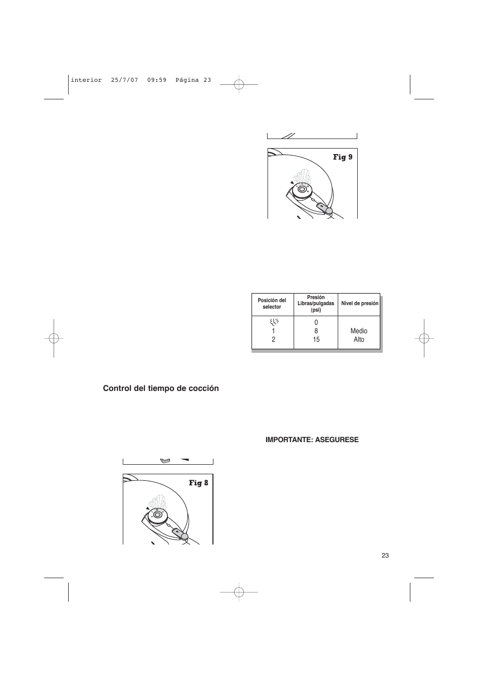 Fagor America uCOOK PRESSURE COOKER SET User Manual | Page 23 / 48