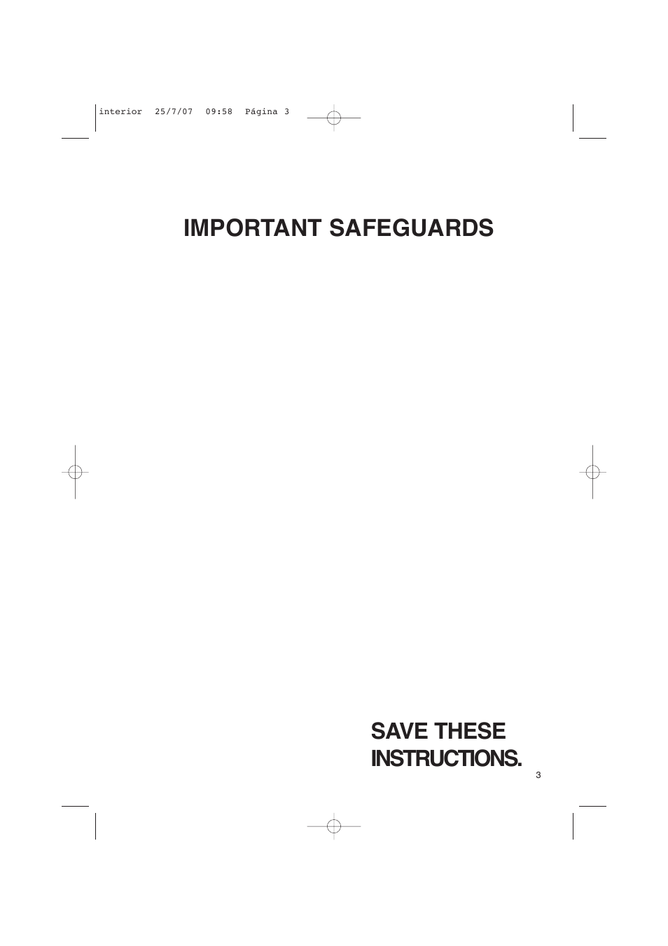 Important safeguards, Save these instructions | Fagor America uCOOK PRESSURE COOKER SET User Manual | Page 3 / 48